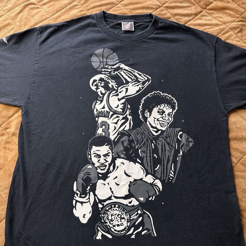 Rap T 3 Mikes T Shirt Michael Jordan Michael Jackson Mike Tyson Risurch Mens XL